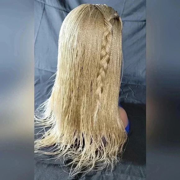 Stunning Style Revolution: 100% Handmade Micro Millions Braided Full Lace Wigs". - Picture 9 of 17